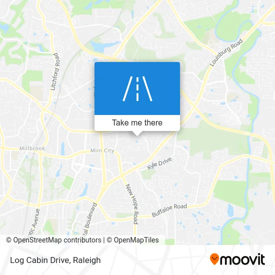 Log Cabin Drive map