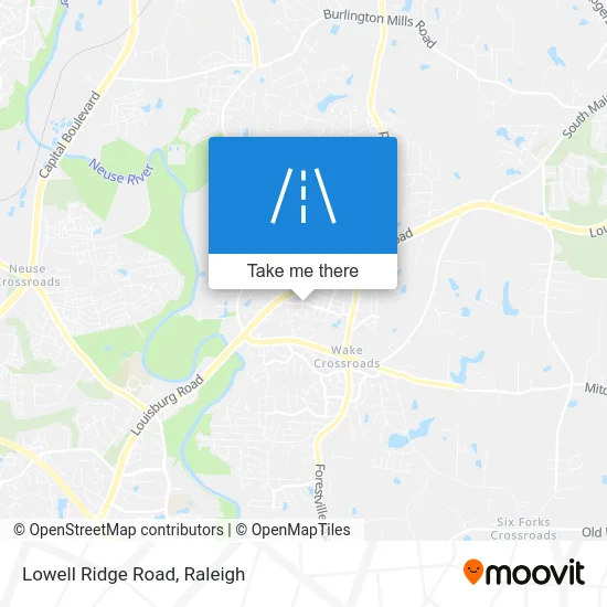 Lowell Ridge Road map