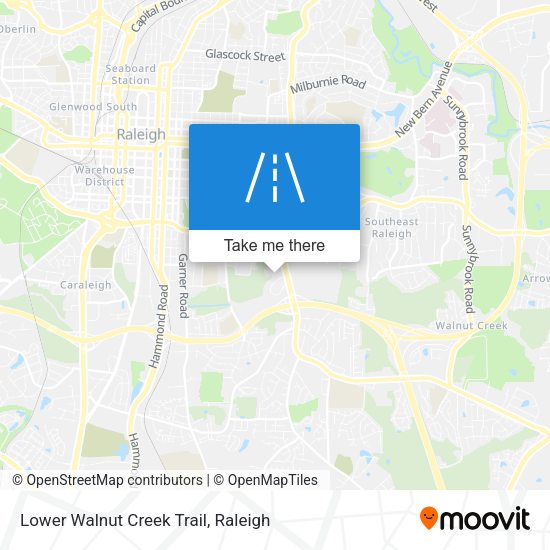 Lower Walnut Creek Trail map