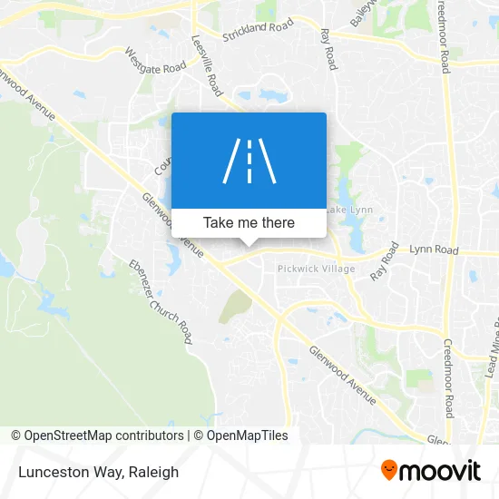 Lunceston Way map