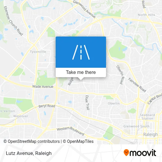 Lutz Avenue map