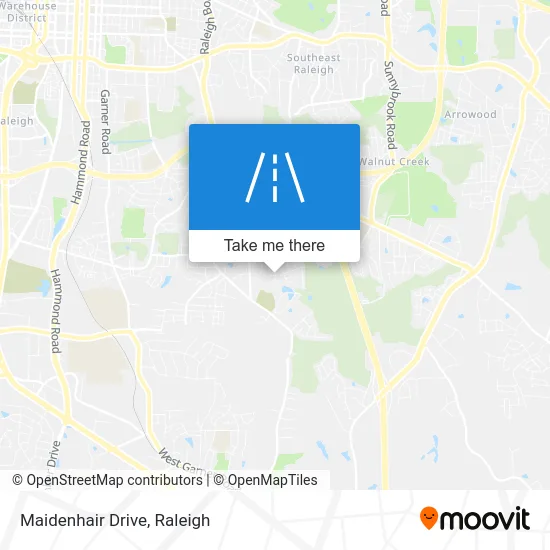 Maidenhair Drive map