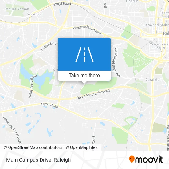 Main Campus Drive map