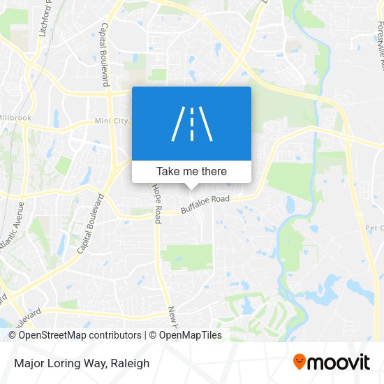 Mapa de Major Loring Way