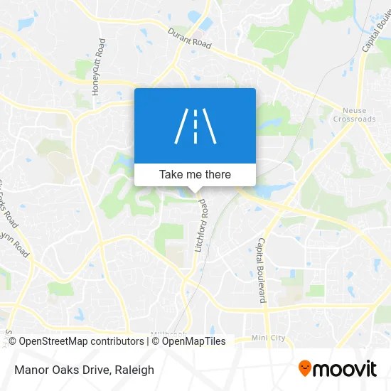 Manor Oaks Drive map