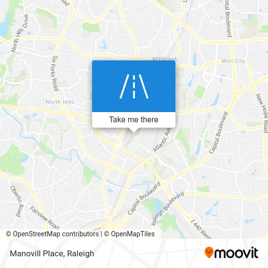 Manovill Place map
