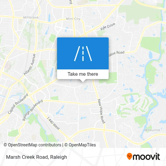 Marsh Creek Road map