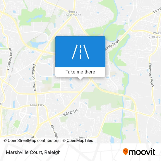 Mapa de Marshville Court