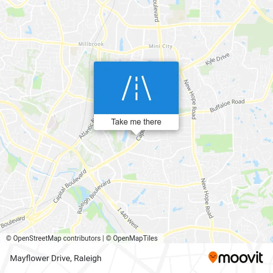 Mayflower Drive map
