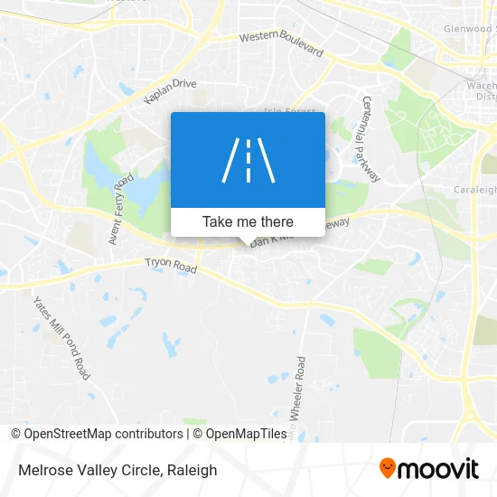 Melrose Valley Circle map