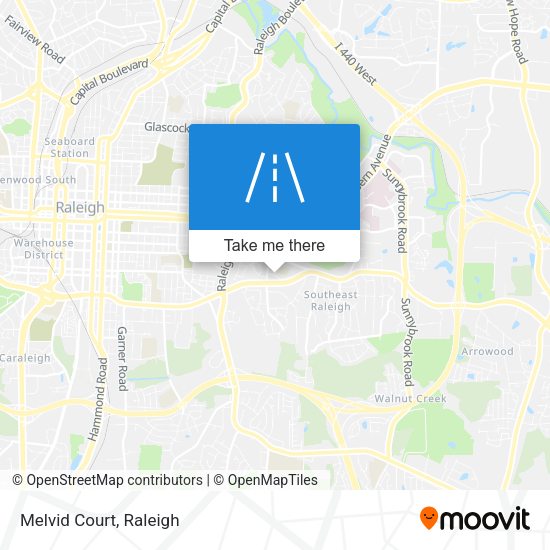 Mapa de Melvid Court