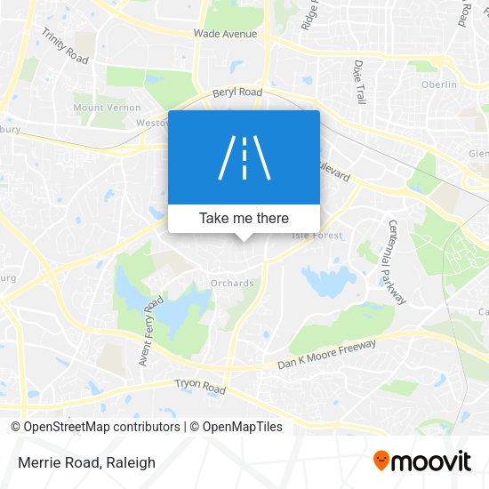 Mapa de Merrie Road