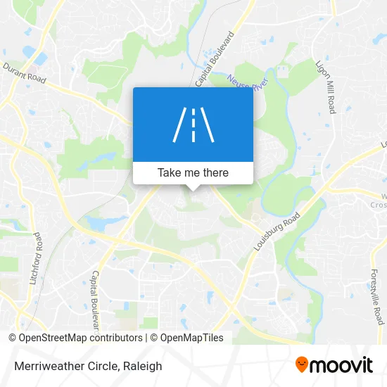 Merriweather Circle map