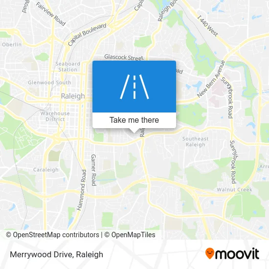 Merrywood Drive map