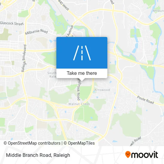 Middle Branch Road map