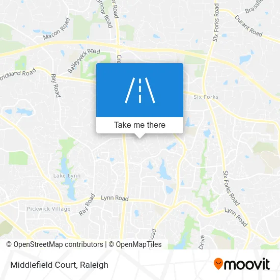 Middlefield Court map