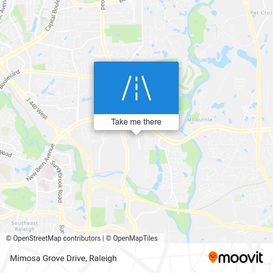 Mimosa Grove Drive map
