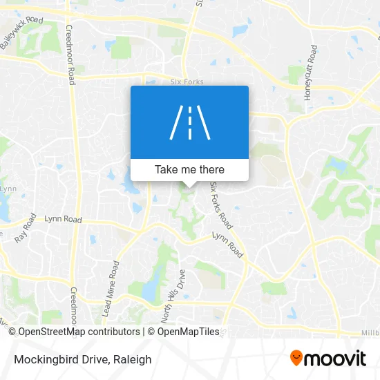 Mockingbird Drive map