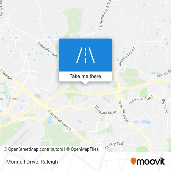 Monnell Drive map
