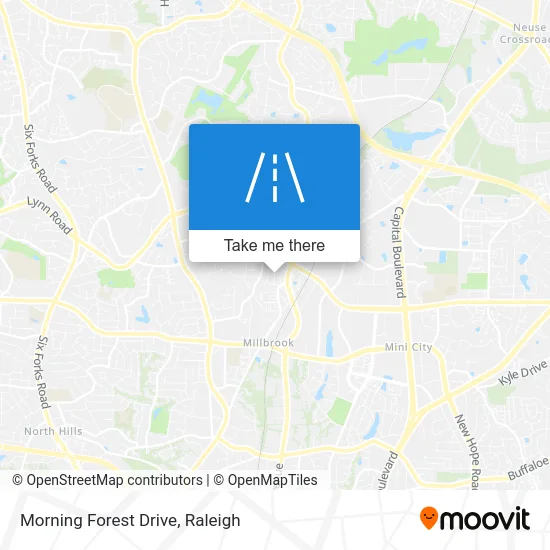 Morning Forest Drive map