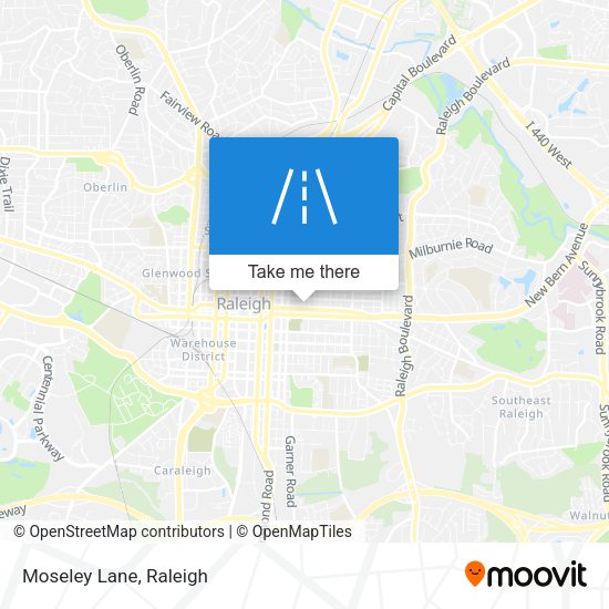 Moseley Lane map