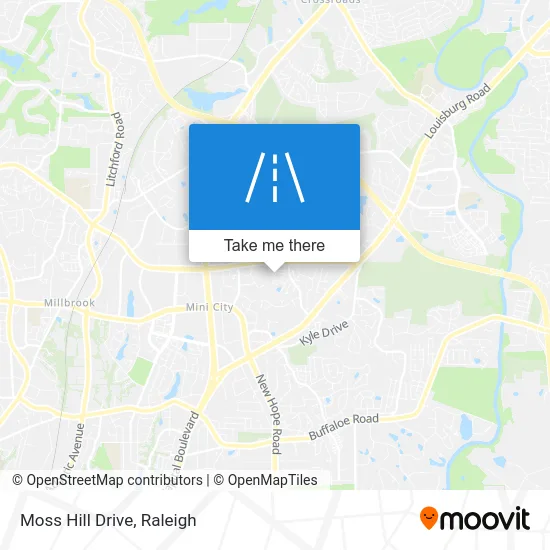 Moss Hill Drive map