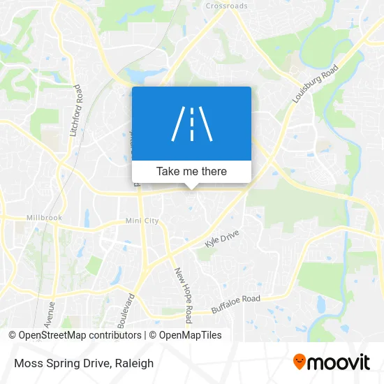 Moss Spring Drive map