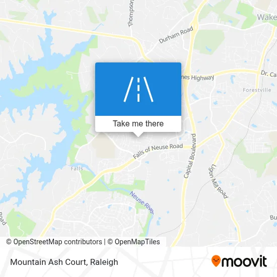 Mountain Ash Court map