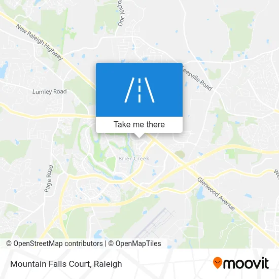 Mountain Falls Court map