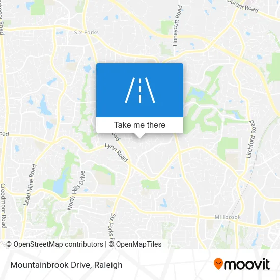 Mountainbrook Drive map