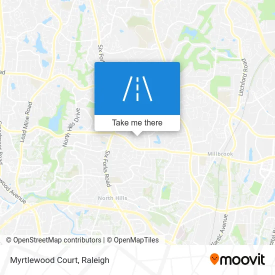 Myrtlewood Court map