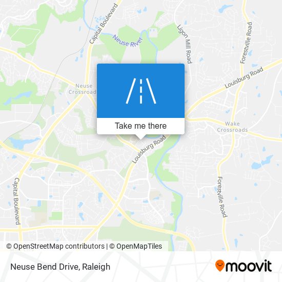 Neuse Bend Drive map