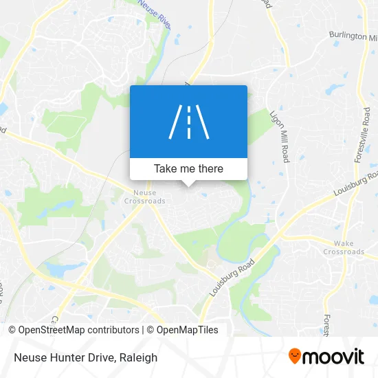 Neuse Hunter Drive map