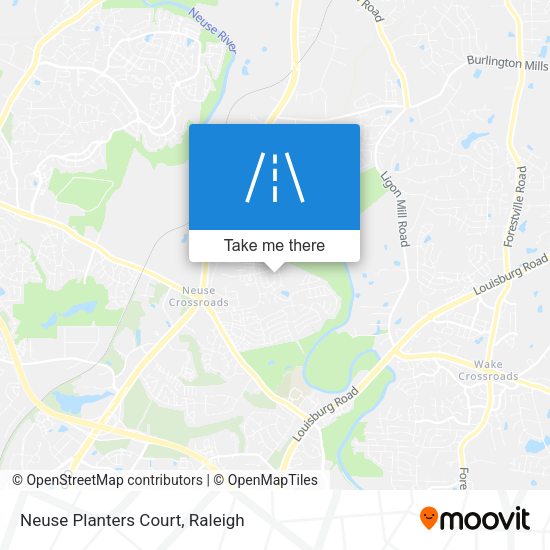Mapa de Neuse Planters Court