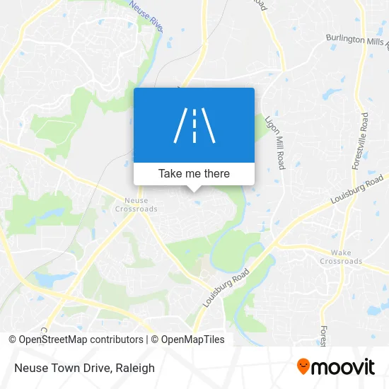 Neuse Town Drive map