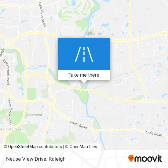 Neuse View Drive map