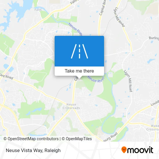 Neuse Vista Way map