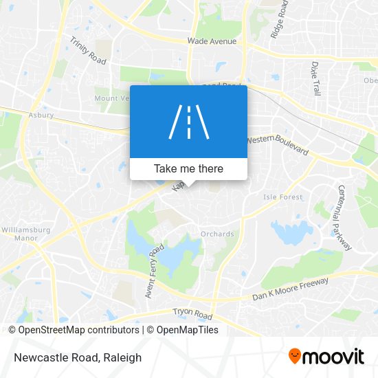Mapa de Newcastle Road