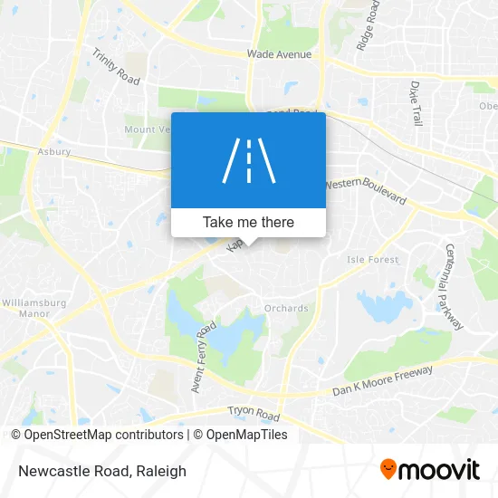 Newcastle Road map