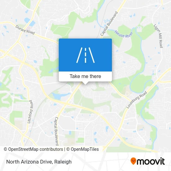North Arizona Drive map