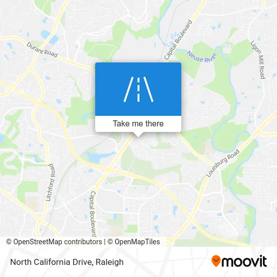North California Drive map