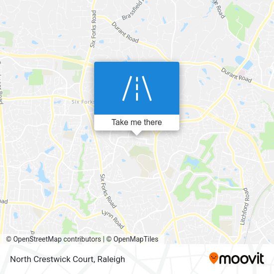 North Crestwick Court map