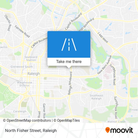 North Fisher Street map