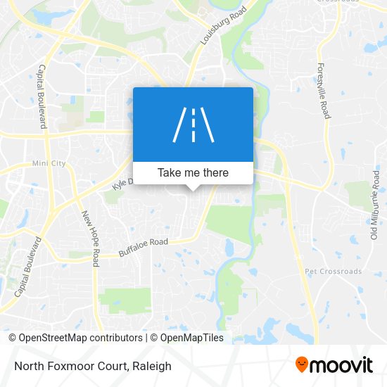 Mapa de North Foxmoor Court
