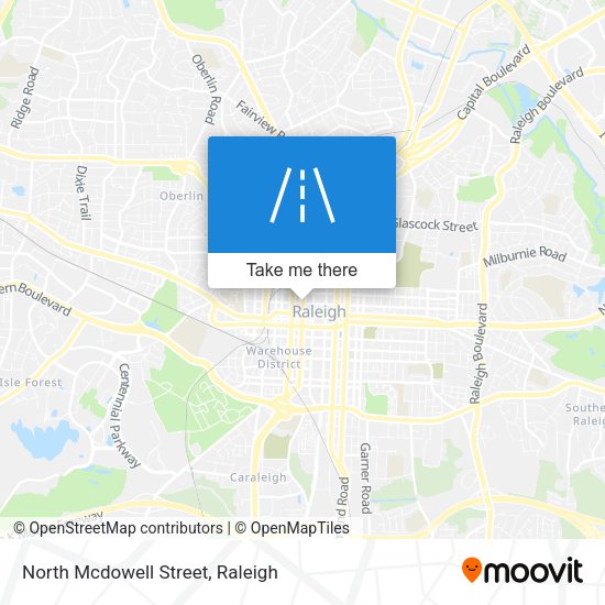 Mapa de North Mcdowell Street