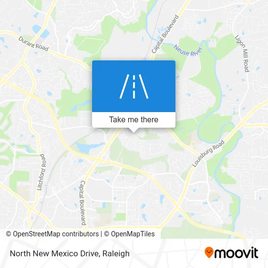 North New Mexico Drive map