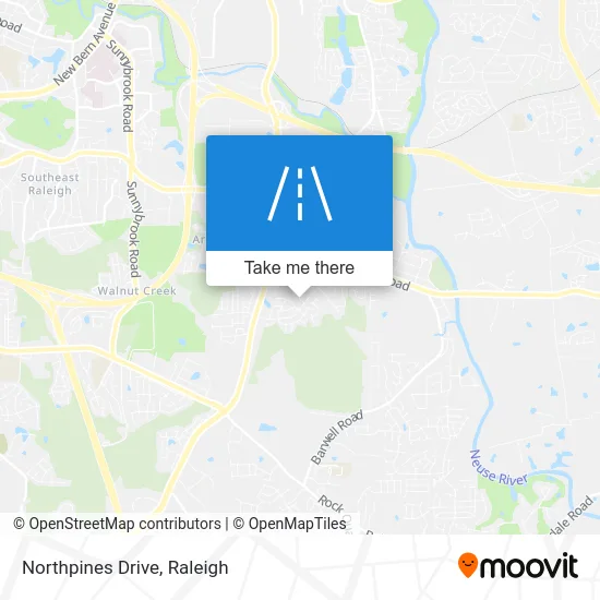 Northpines Drive map