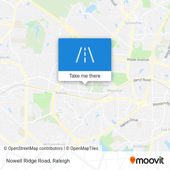 Mapa de Nowell Ridge Road