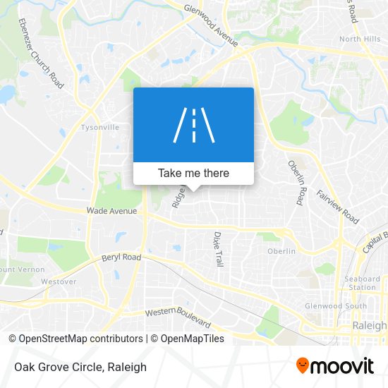 Mapa de Oak Grove Circle