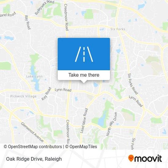 Oak Ridge Drive map